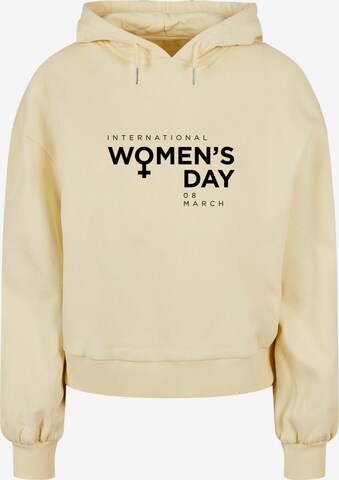 Merchcode Sweatshirt 'International Women's Day 2' in Geel: voorkant