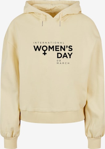 Merchcode Sweatshirt 'International Women's Day 2' in Geel: voorkant
