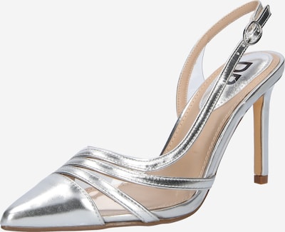 Dorothy Perkins Sapatos abertos atrás em prata / transparente, Vista do produto