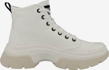 Palladium Lace-Up Ankle Boots in White