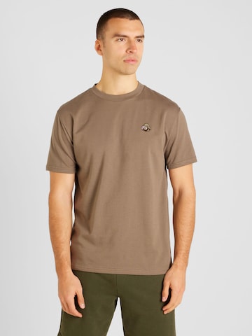 HOLLISTER T-shirt 'ICON PLAY' i brun: framsida