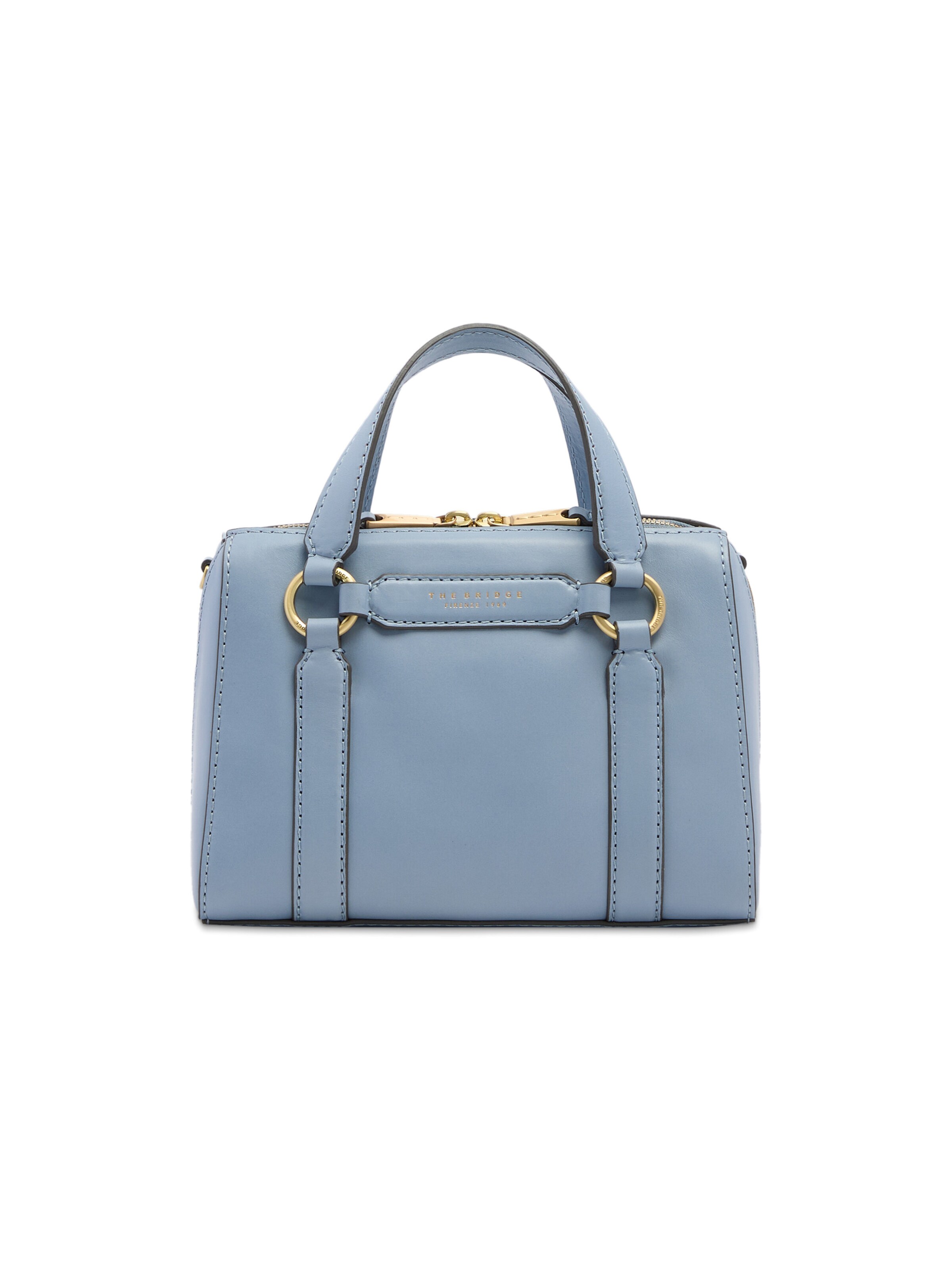 The Bridge Shoulder Bag in Blue: front