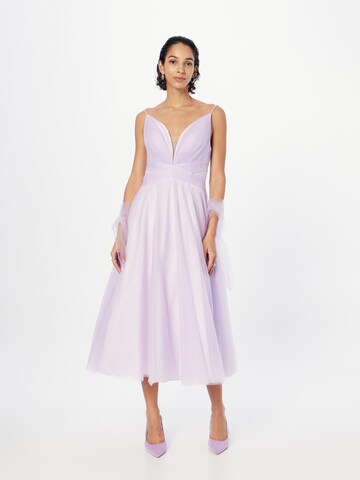 mascara Cocktail Dress in Purple