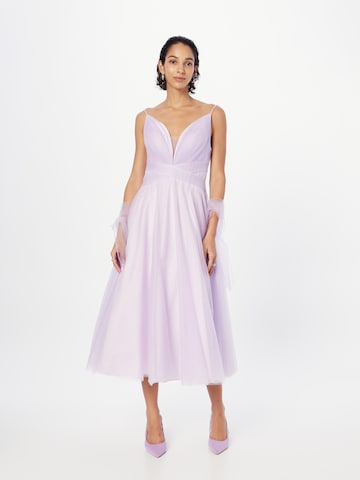 mascara Cocktail Dress in Purple