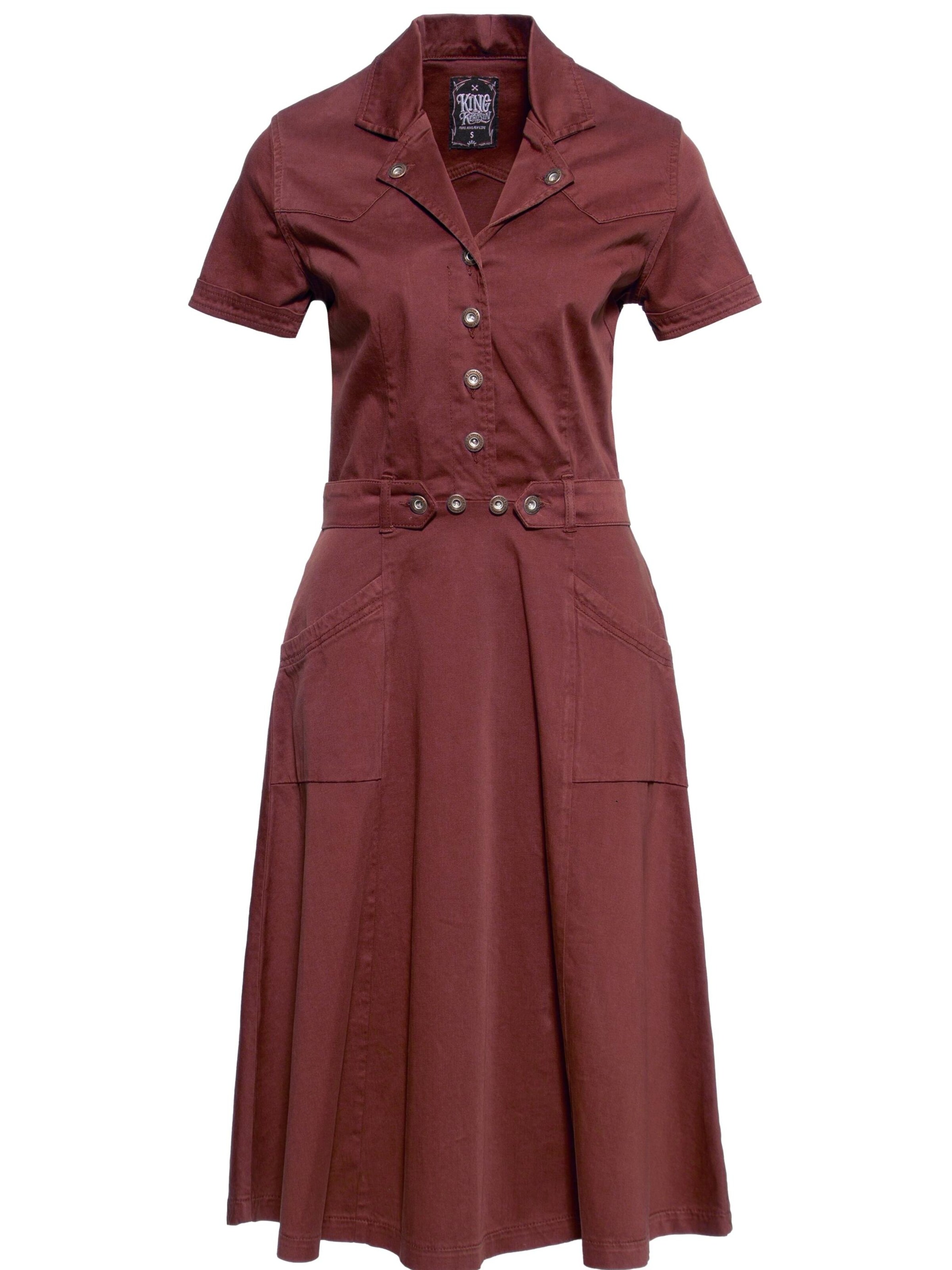 Queen Kerosin Dress in Red: front