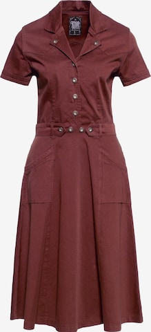 Queen Kerosin Dress in Red: front