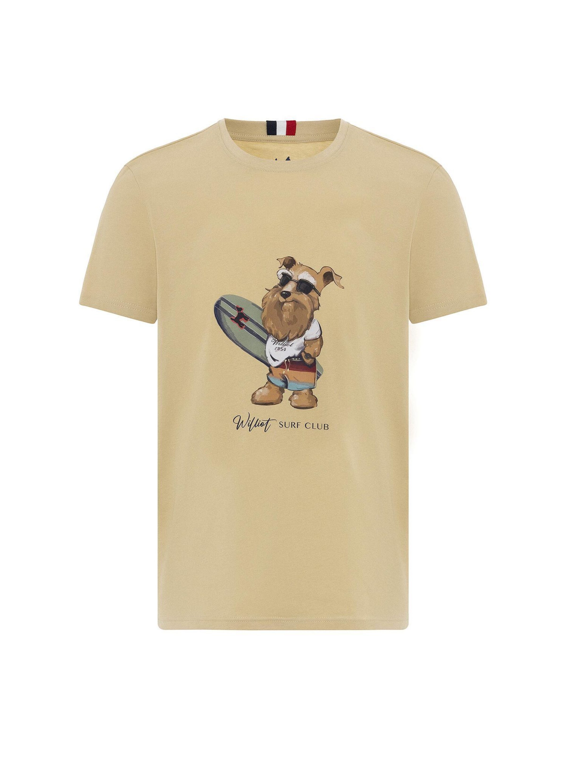 T-Shirt Williot en beige : devant