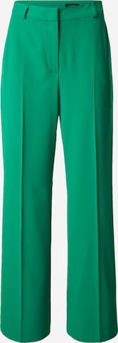 Pantalon à plis COMMA en vert : devant