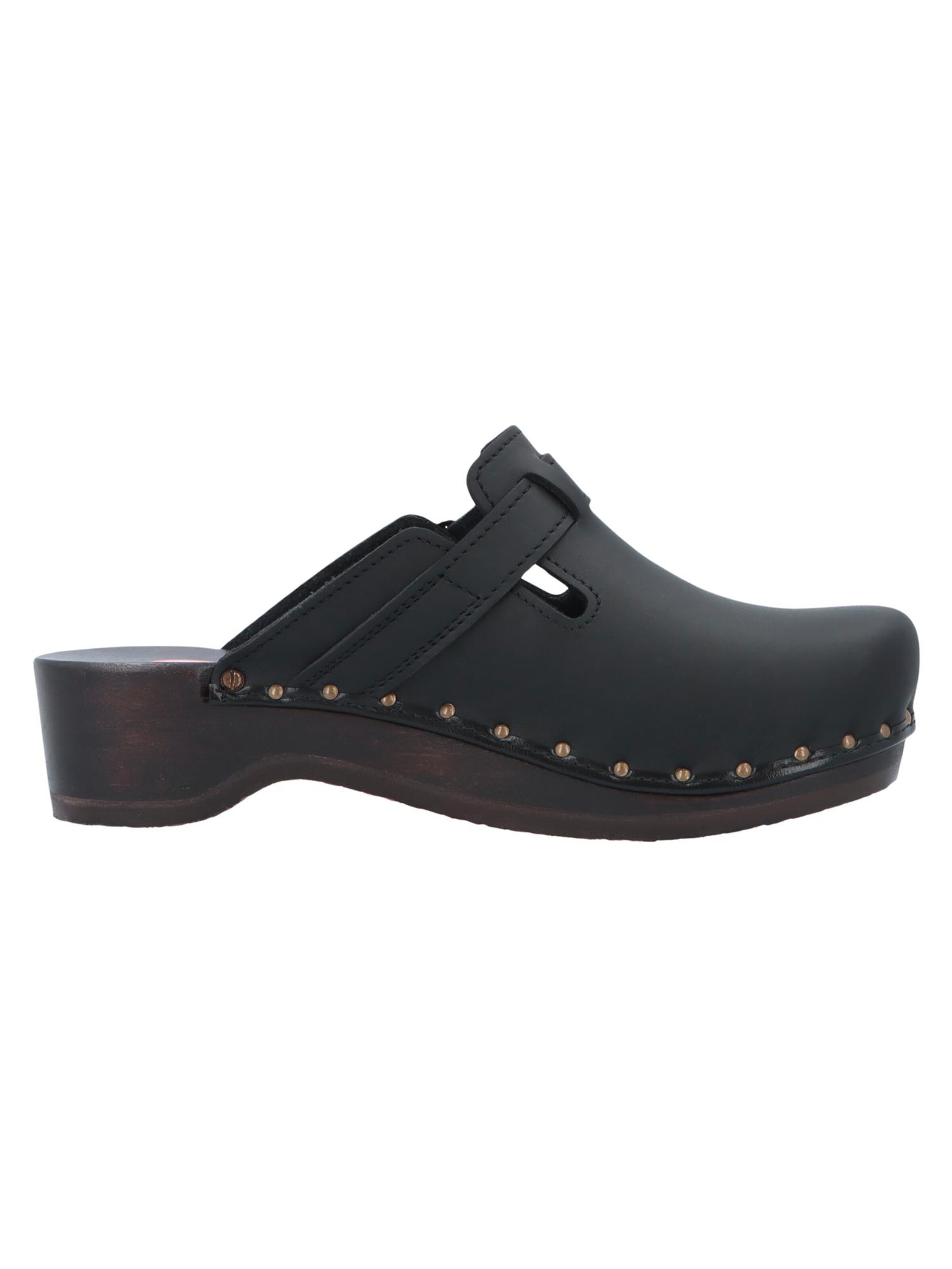 BERKEMANN Clogs 'Riemen-Toeffler'‌‌‌‌ in Schwarz