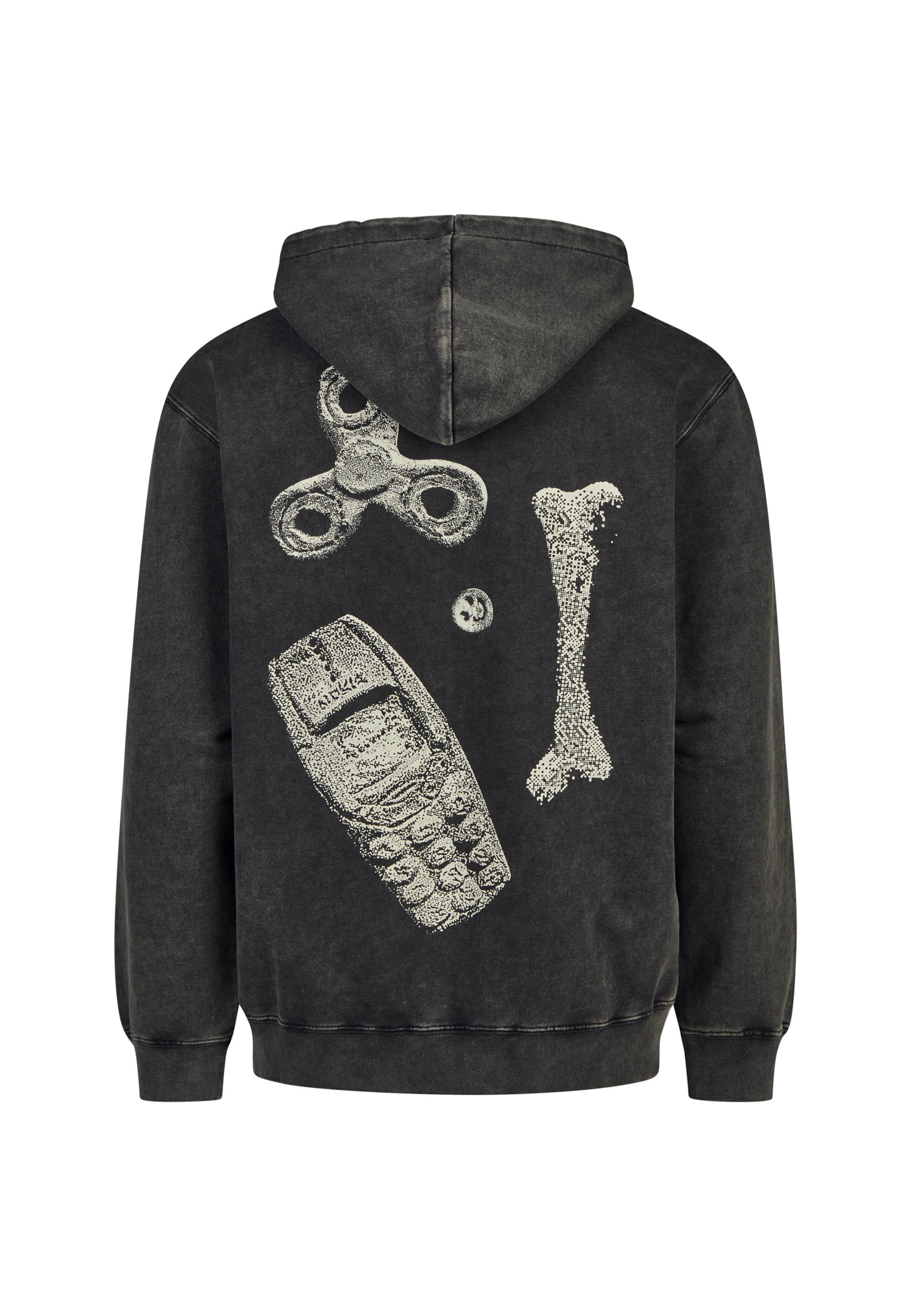 Cleptomanicx Sweatshirt 'Artefacts' in Black