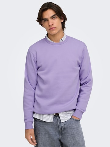 Only & Sons - Ajuste regular Sudadera 'ONSCERES' en lila