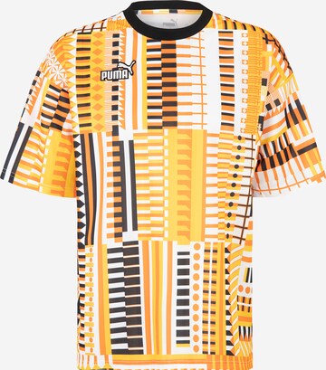 PUMA - Camisola de futebol em laranja: frente