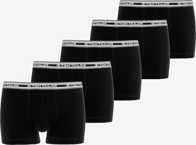 TOM TAILOR Bokserishortsit värissä musta / valkoinen, Tuotenäkymä