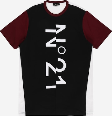 N°21 - Camiseta en negro: frente