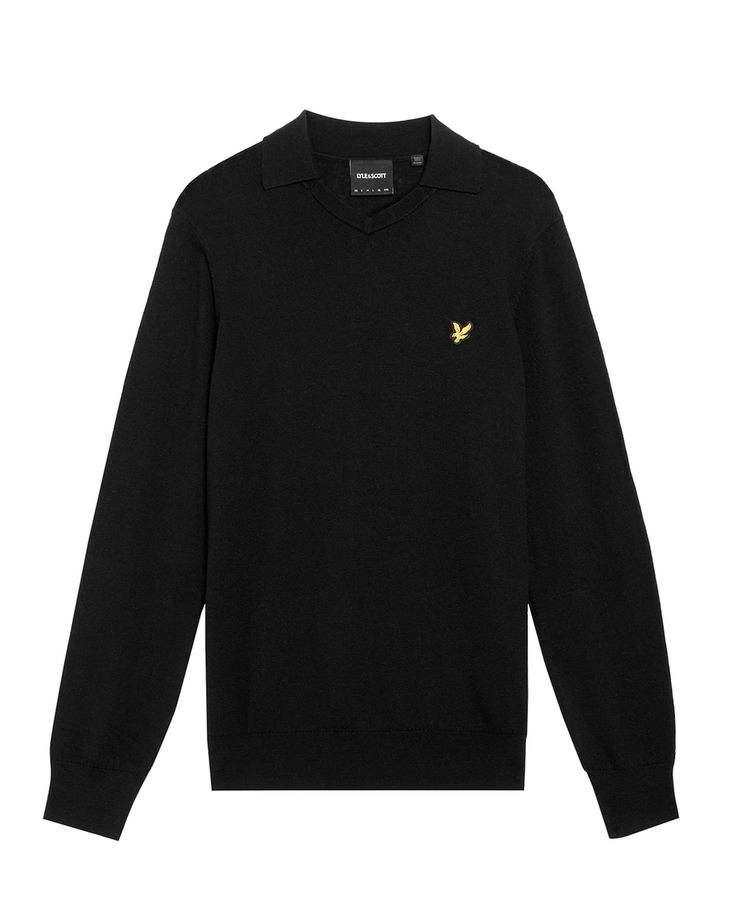 Pull-over Lyle & Scott en noir : devant
