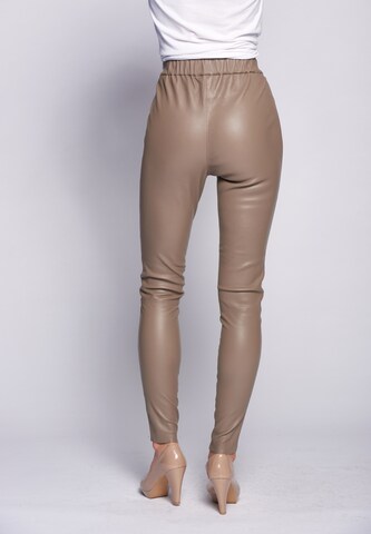 Maze Skinny Pants in Brown