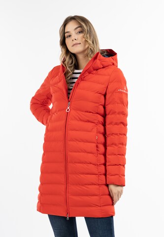 DreiMaster Maritim Winter Coat in Red: front