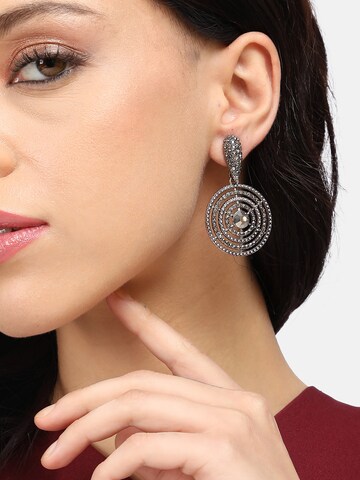 SOHI Earrings 'Kristia' in Silver: front