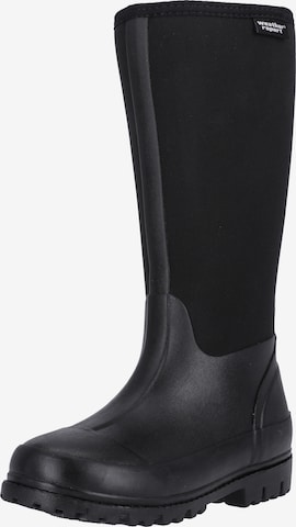 Weather Report Rubber Boots 'Herbe' in Black: front