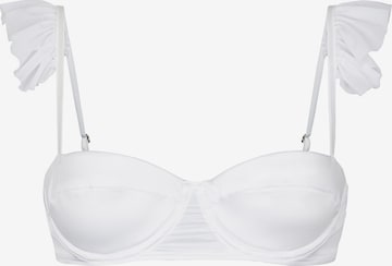 OW Collection Balconette Bra 'MAY' in White: front