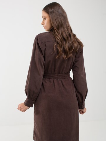 BIG STAR Shirt Dress 'Ayana' in Brown