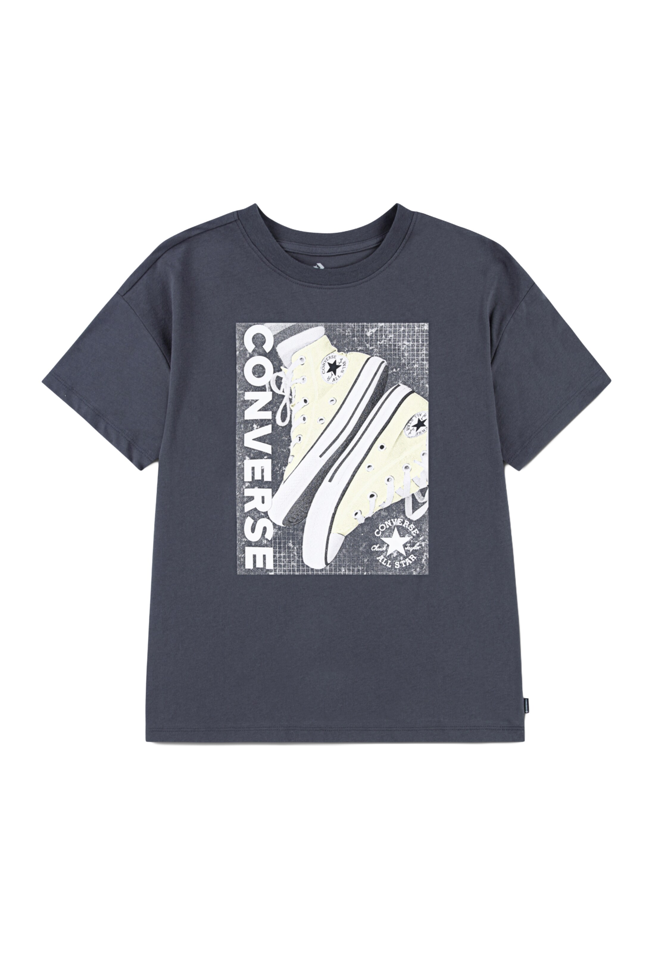 CONVERSE Футболка в Серый: спереди