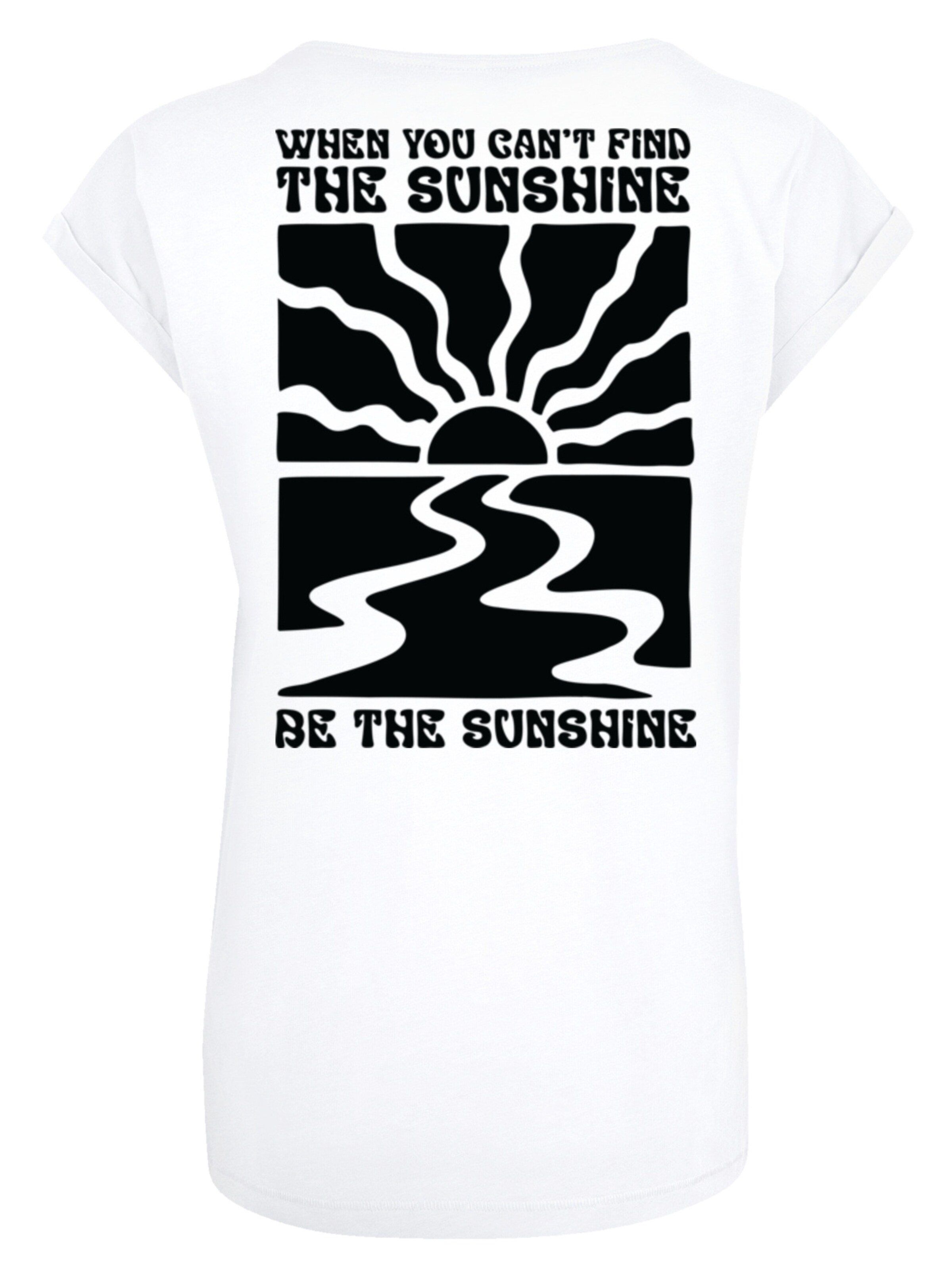 F4NT4STIC Shirt 'Be The Sunshine' in Wit: voorkant