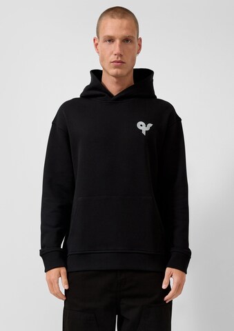 QS Sweatshirt in Schwarz: Vorderseite