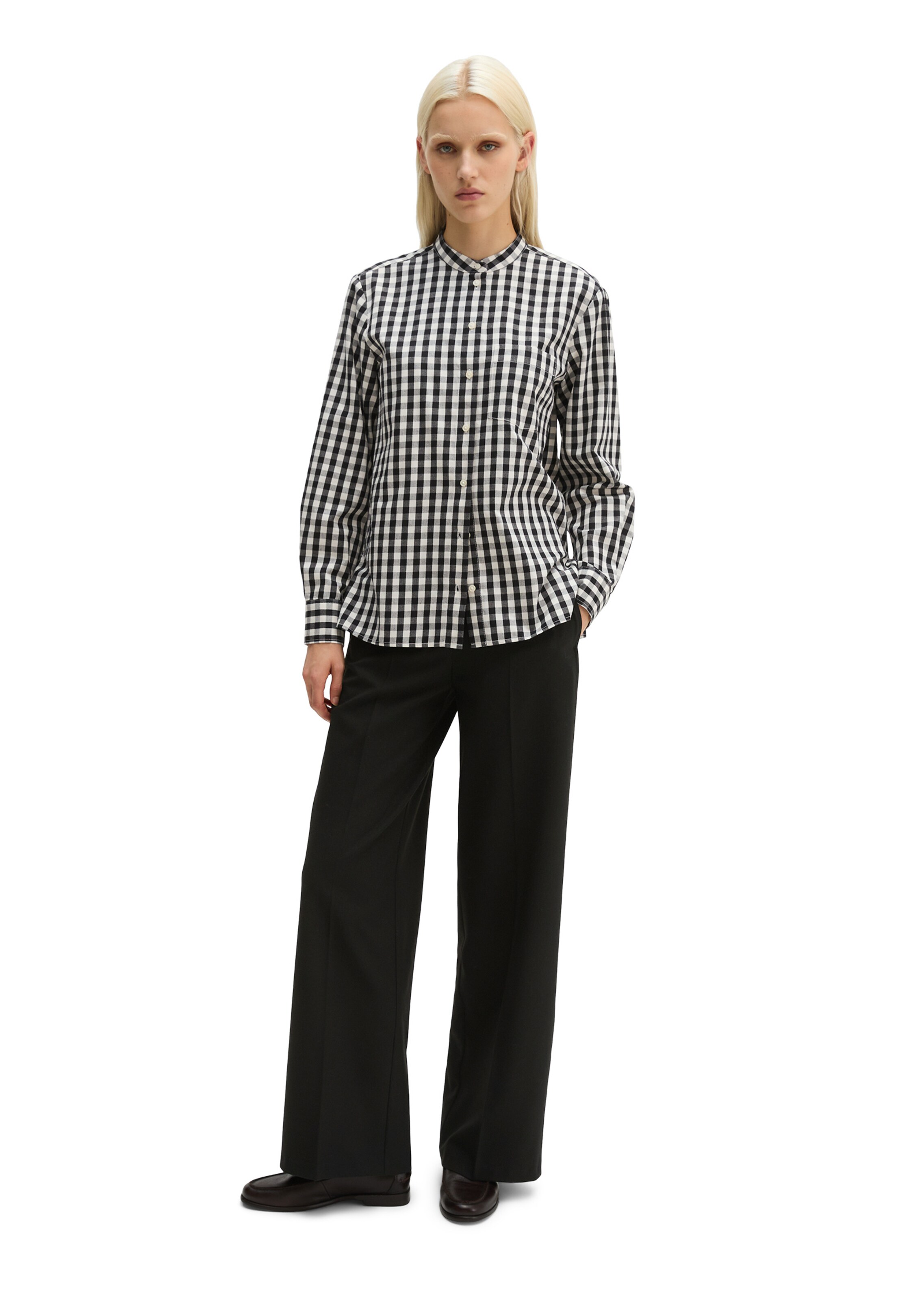 Marc O'Polo Bluse in Schwarz: Vorderseite