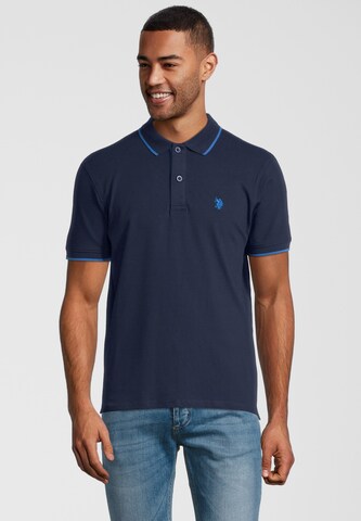 U.S. POLO ASSN. Shirt in Blauw: voorkant