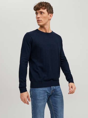 JACK & JONES Πουλόβερ 'JWHEMIL' σε μπλε: μπροστά