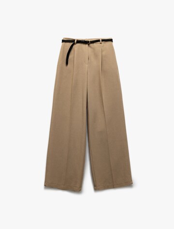 Koton Wide Leg Hose in Braun: Vorderseite