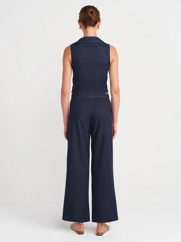 Dilvin Wide leg Trousers in Blue