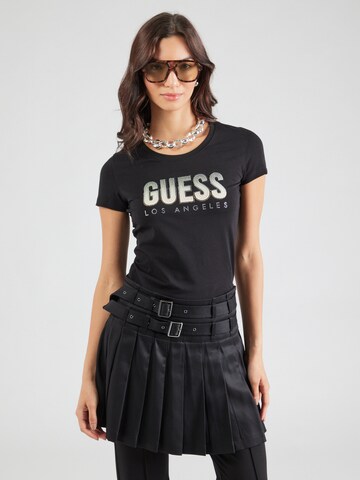 Maglietta di GUESS in nero: frontale