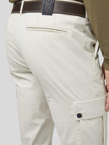 Coupe slim Jeans cargo MEYER en beige