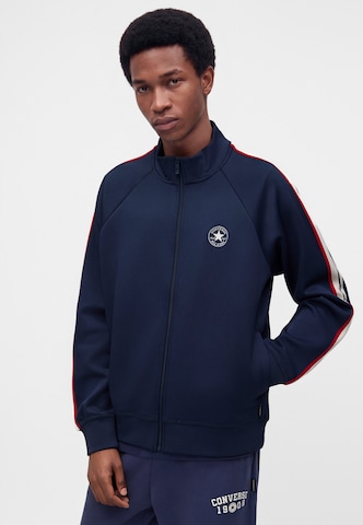 CONVERSE - Sudadera con cremallera en azul