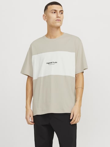 JACK & JONES Shirt in Beige: front