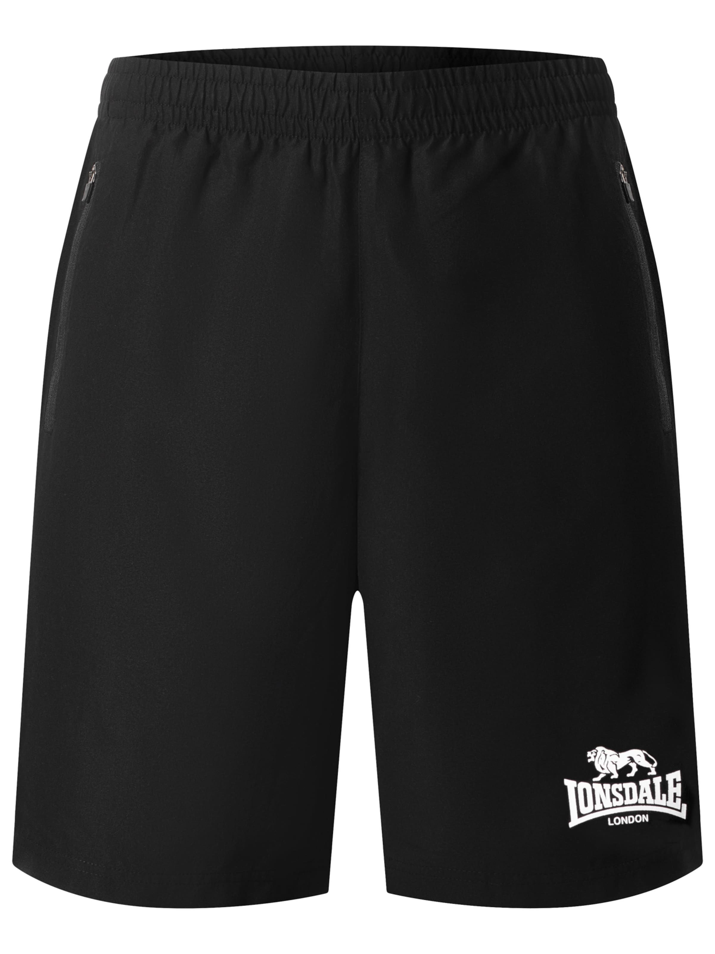 Maillot de bain de sport 'Broxfield' LONSDALE en noir : devant