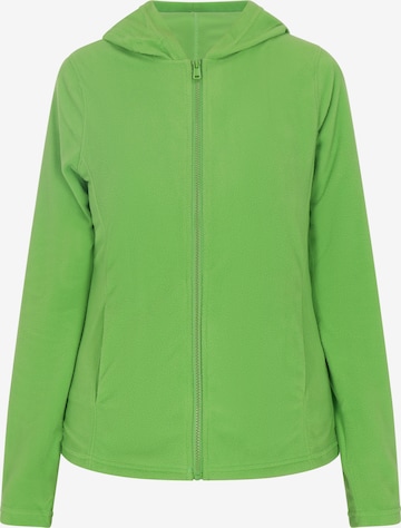 COSIMON Fleece jas in Groen: voorkant