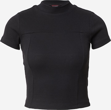 Misspap - Camiseta en negro: frente