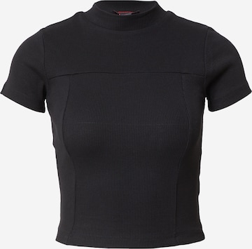 T-shirt Misspap en noir : devant