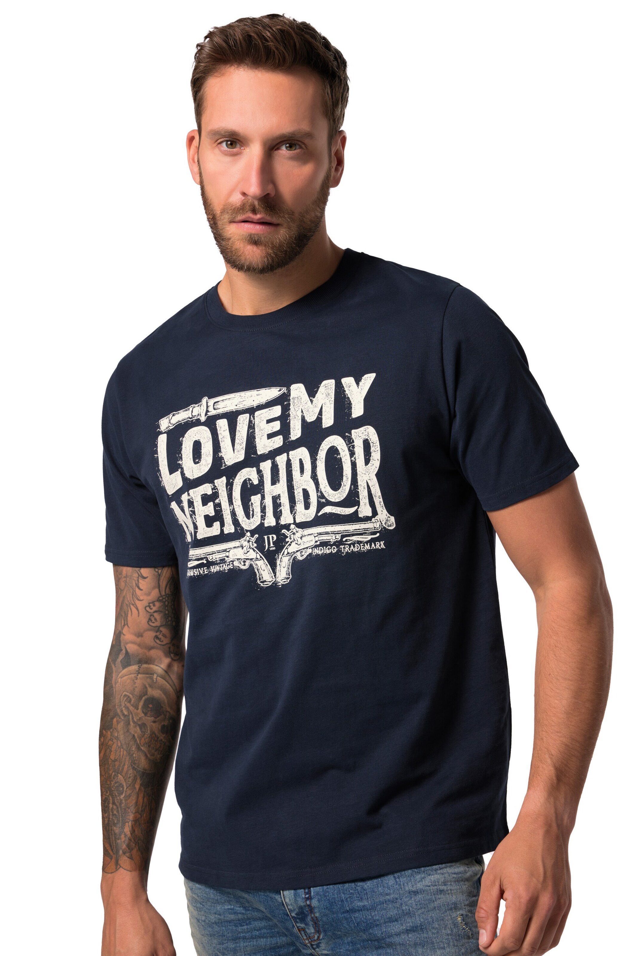 JP1880 Shirt in Blau: Vorderseite