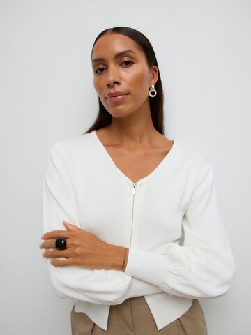VERO MODA Cardigan 'AWAlice' i hvid: forside