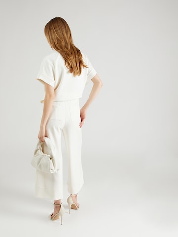 Wide Leg Pantalon à pince Rich & Royal en blanc