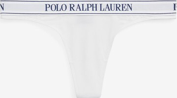 Polo Ralph Lauren Slip ' Mid Rise Thong ' in Wit: voorkant