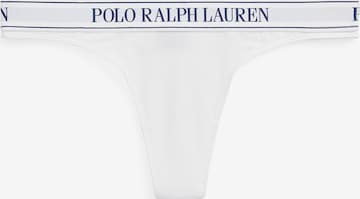Polo Ralph Lauren Panty ' Mid Rise Thong ' in White: front