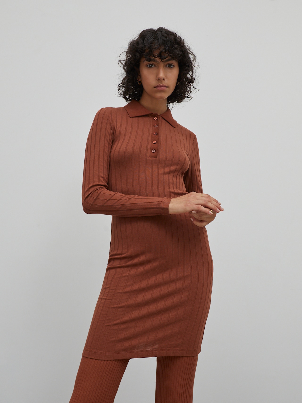EDITED Robe 'Imani' marron