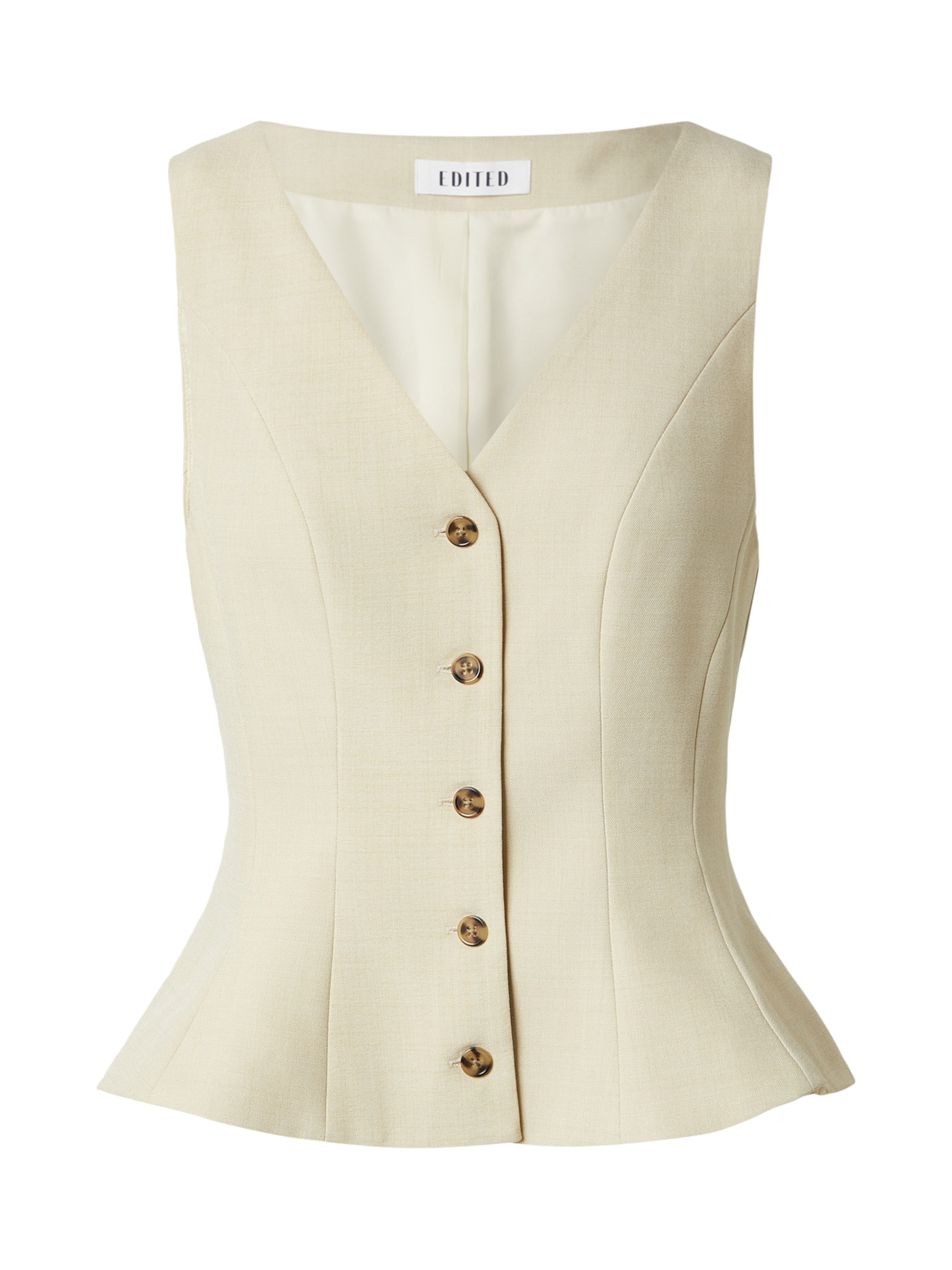 Vestă 'Vada' de la EDITED pe bej: față