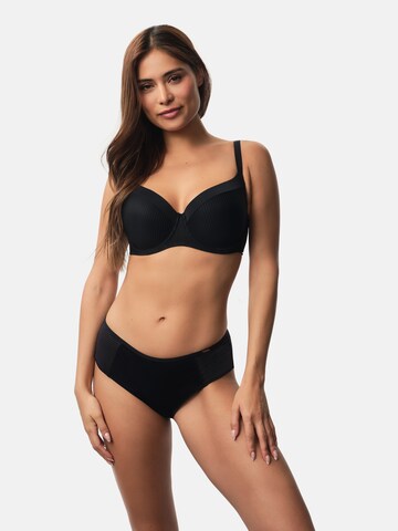 Sutien de tricou Sutien de la Dorina pe negru: față
