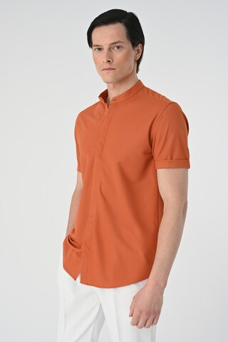 Antioch Slim fit Button Up Shirt in Orange